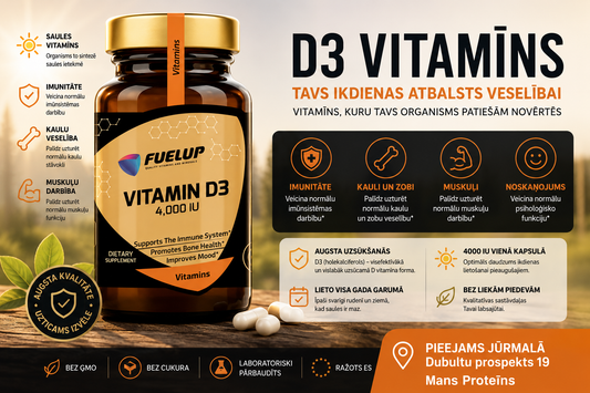 D3 vitamīns – kāpēc tas ir tik svarīgs veselībai?