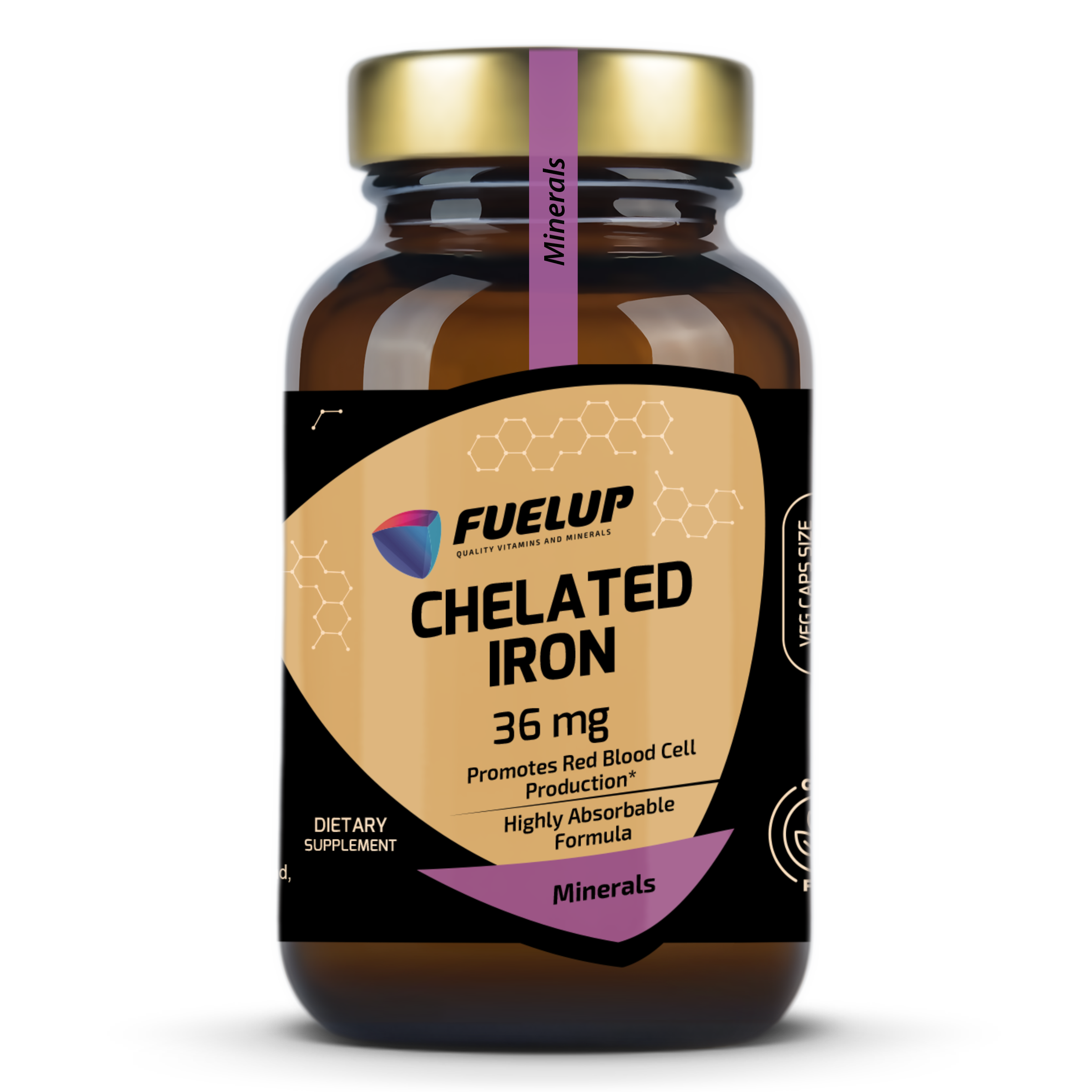 Fuel-Up Chelated Iron 36 mg, 90 pcs.