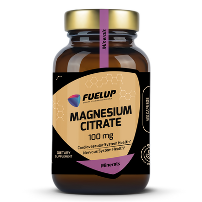 Fuel‑Up Magnesium Citrate 100 mg – veg capsules
