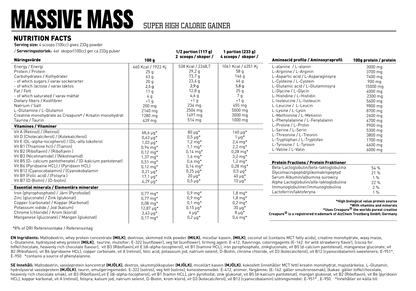 Swedish Supplements Massive Mass 7kg