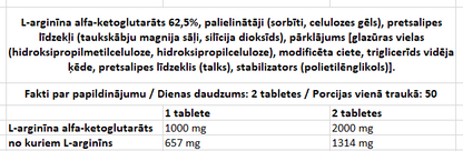 BioTech AAKG 1000mg 100 Tabl.