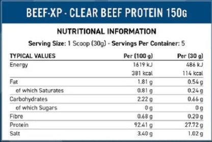 Applied Nutrition CLEAR Beef XP 150g