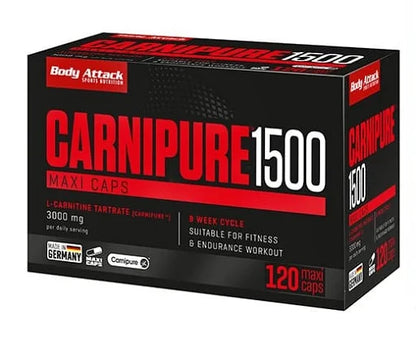 Body Attack Carnipure 1500, 120 Capsules