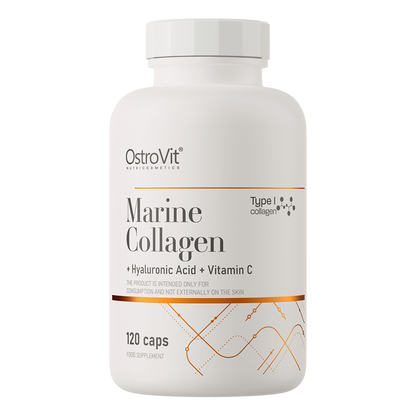 Морской коллаген + Гиалуроновая кислота + Витамин С / Marine Collagen КАПСУЛЫ (120 капсул)
