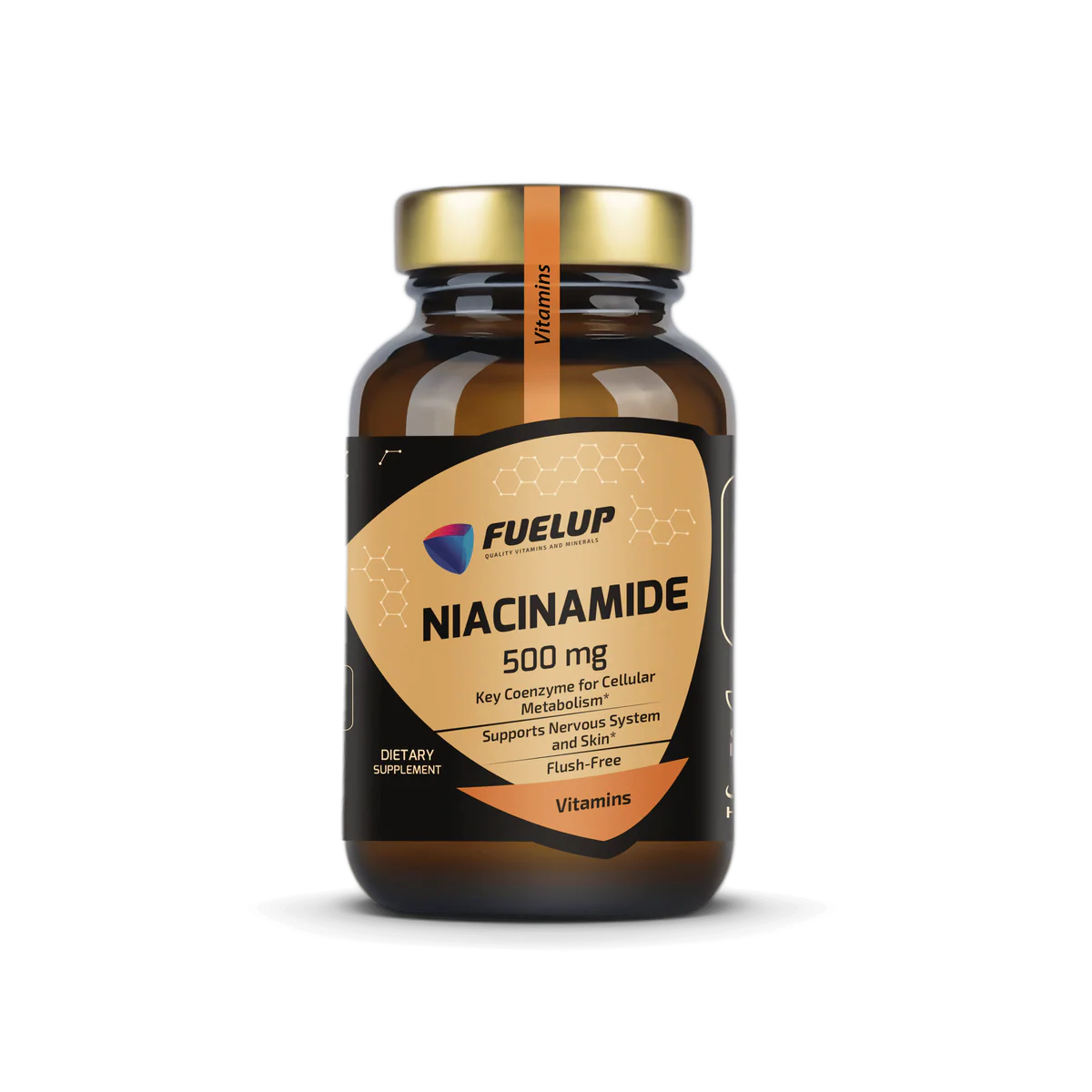 Fuel Up Niacinamide (B3 vitamīns) 500 mg 60 kapsulas