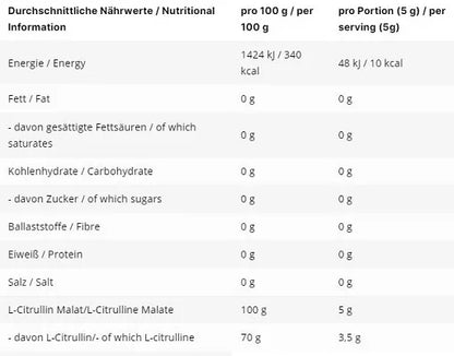 INLEAD L-Citrullin Malat 2:1 500g