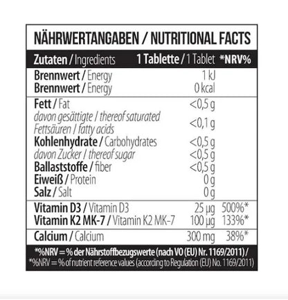 MST - Calcium Citrate D3 K2 MK7 60 Tabletes.