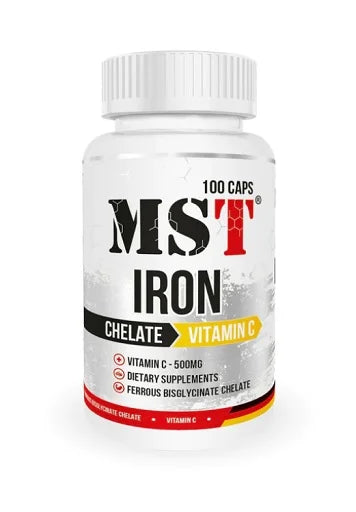 MST - Iron Chelate + Vitamin C 500mg 100 Caps