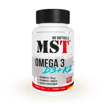 MST - Omega 3 + D3 + K2 - 60 Capsules