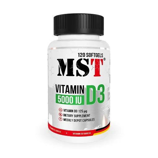 MST - Vitamin D3 5000IU 120 Gel Capsules