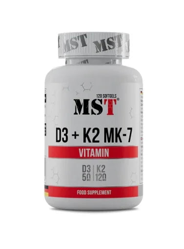 MST - Vitamin D3 + K2 + MK-7 120 Kapsulas