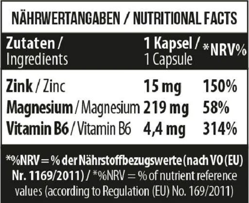 MST - Zinc + Magnesium + B6 60 vegan Caps