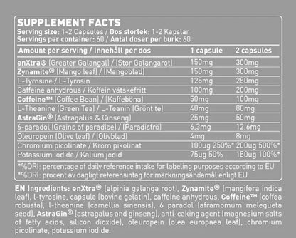 Swedish Supplements Fucked Up Spike 60 Caps